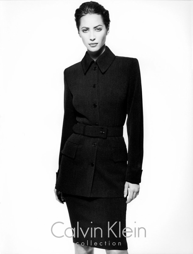 Christy Turlington featured in  the Calvin Klein advertisement for Autumn/Winter 1995