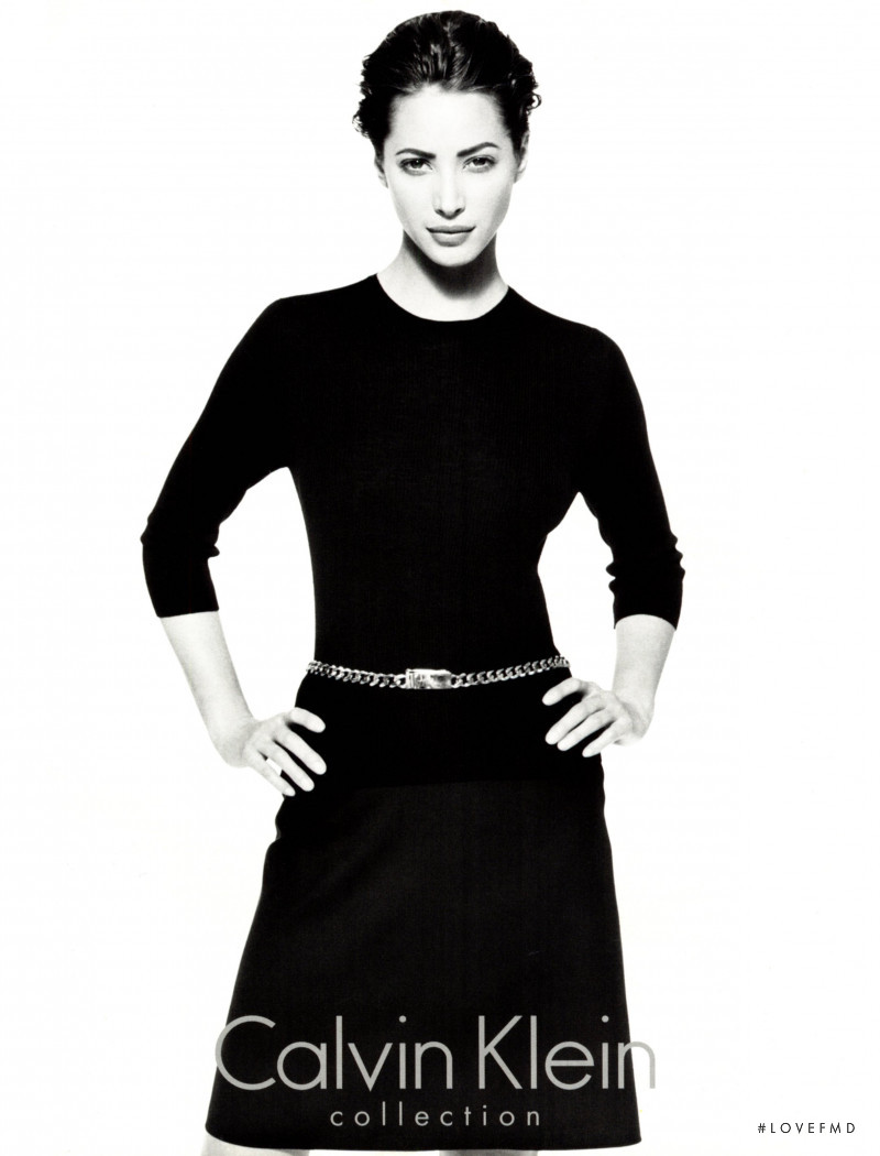 Christy Turlington featured in  the Calvin Klein advertisement for Autumn/Winter 1995
