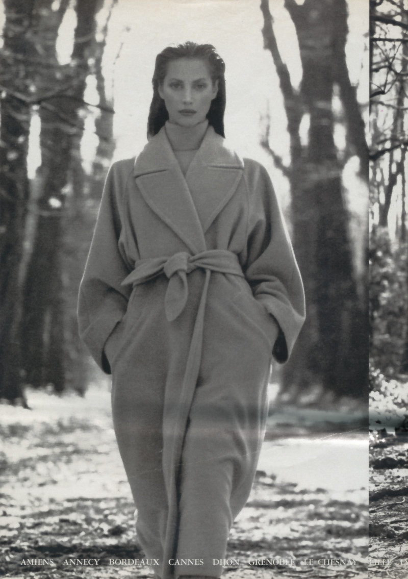 Christy Turlington featured in  the Max Mara advertisement for Autumn/Winter 1995