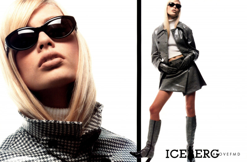 Kirsty Hume featured in  the Iceberg advertisement for Autumn/Winter 1995