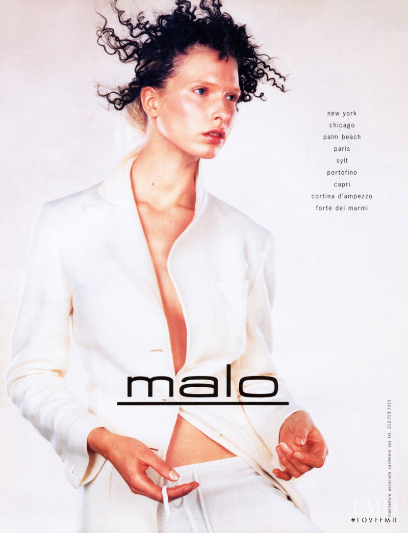 Christina Kruse featured in  the malo advertisement for Spring/Summer 1997