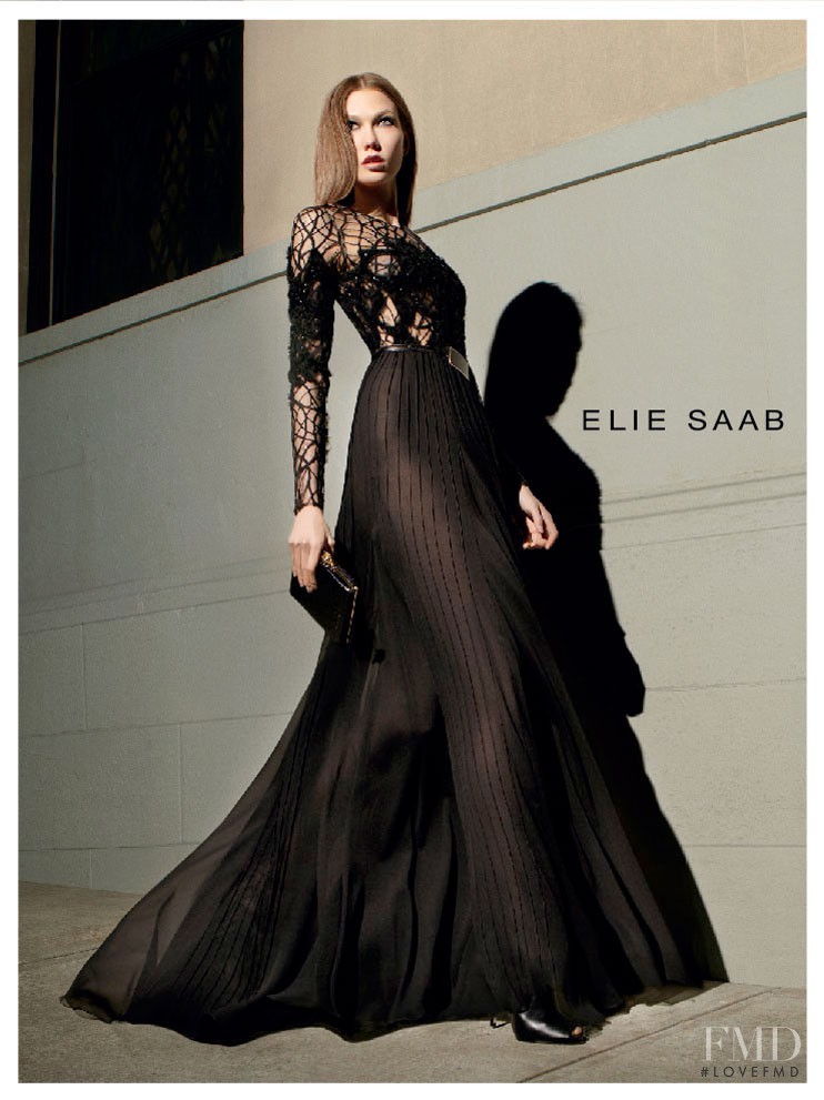 Karlie Kloss featured in  the Elie Saab advertisement for Autumn/Winter 2012