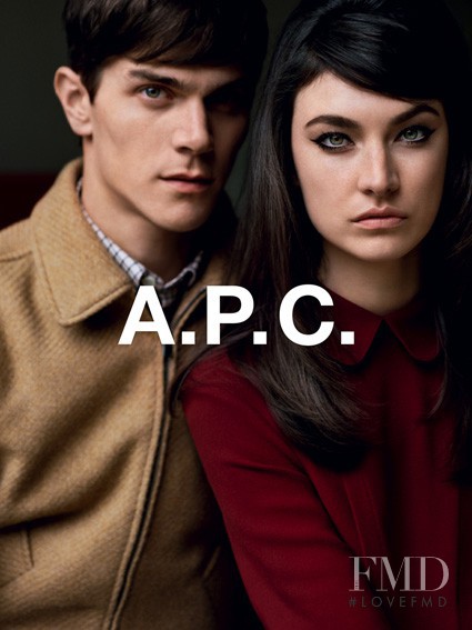 Jacquelyn Jablonski featured in  the A.P.C. advertisement for Autumn/Winter 2012