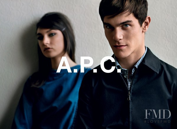 Jacquelyn Jablonski featured in  the A.P.C. advertisement for Autumn/Winter 2012