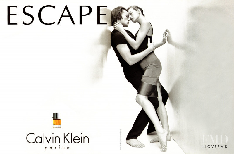 Milla Jovovich featured in  the Calvin Klein Fragrance advertisement for Autumn/Winter 1996