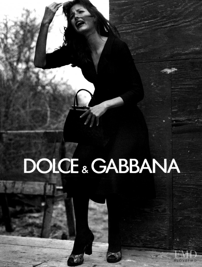 Elsa Benitez featured in  the Dolce & Gabbana advertisement for Autumn/Winter 1996
