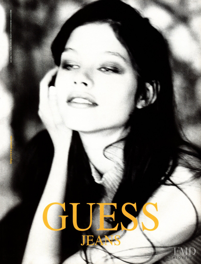 Lonneke Engel featured in  the Guess Denim advertisement for Autumn/Winter 1996