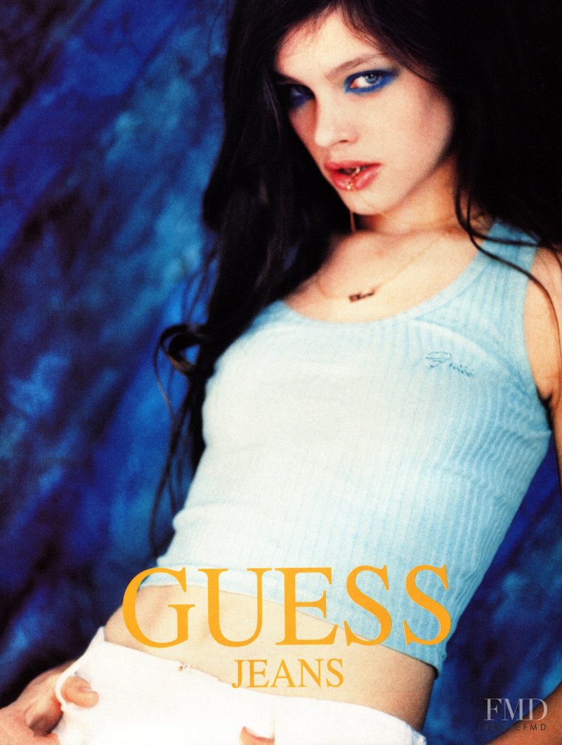 Lonneke Engel featured in  the Guess Denim advertisement for Autumn/Winter 1996