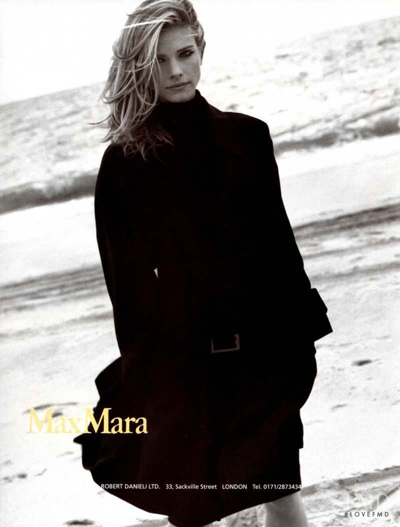 Karen Ferrari featured in  the Max Mara advertisement for Spring/Summer 1996