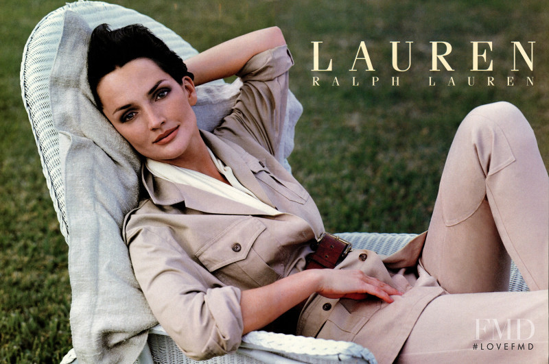 Saffron Aldridge featured in  the Lauren by Ralph Lauren advertisement for Spring/Summer 1997