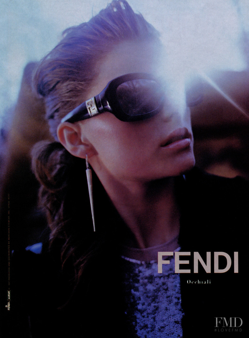 Jayne Windsor featured in  the Fendi advertisement for Autumn/Winter 1997