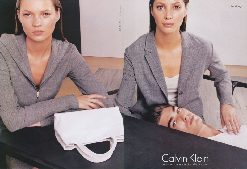 Christy Turlington featured in  the Calvin Klein advertisement for Spring/Summer 1998