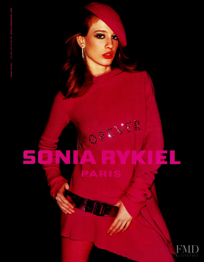 Natasa Vojnovic featured in  the Sonia Rykiel advertisement for Autumn/Winter 2000