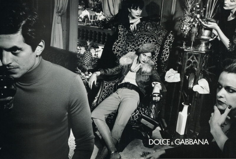 Gisele Bundchen featured in  the Dolce & Gabbana advertisement for Autumn/Winter 2000