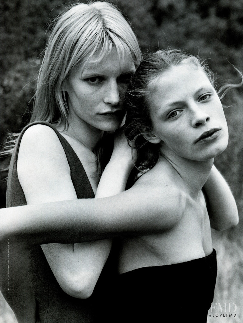 Kirsten Owen featured in  the TSE advertisement for Autumn/Winter 1997