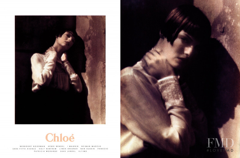 Linda Evangelista featured in  the Chloe advertisement for Autumn/Winter 1993