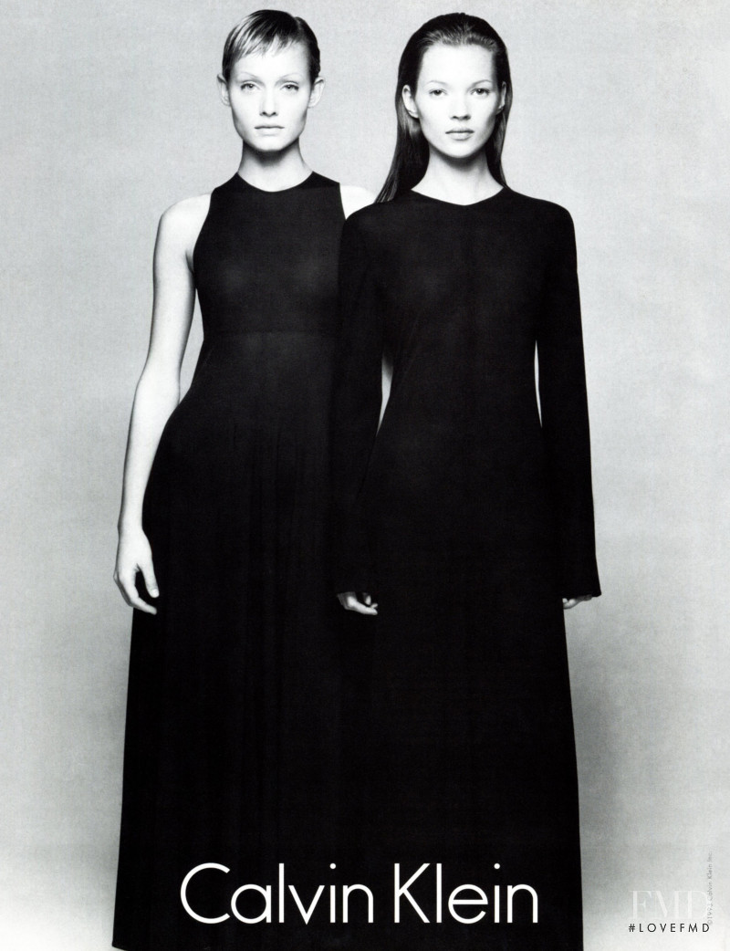 Amber Valletta featured in  the Calvin Klein advertisement for Autumn/Winter 1993