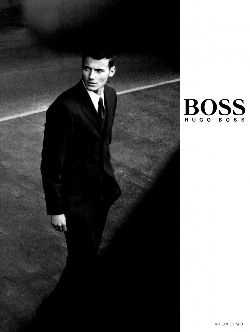 Alex Lundqvist featured in  the Boss by Hugo Boss advertisement for Autumn/Winter 1998