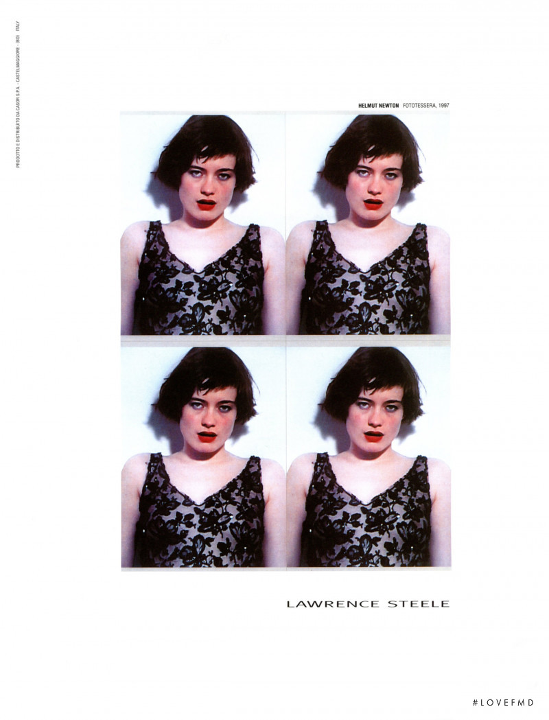 Iris Palmer featured in  the Lawrence Steele advertisement for Autumn/Winter 1997