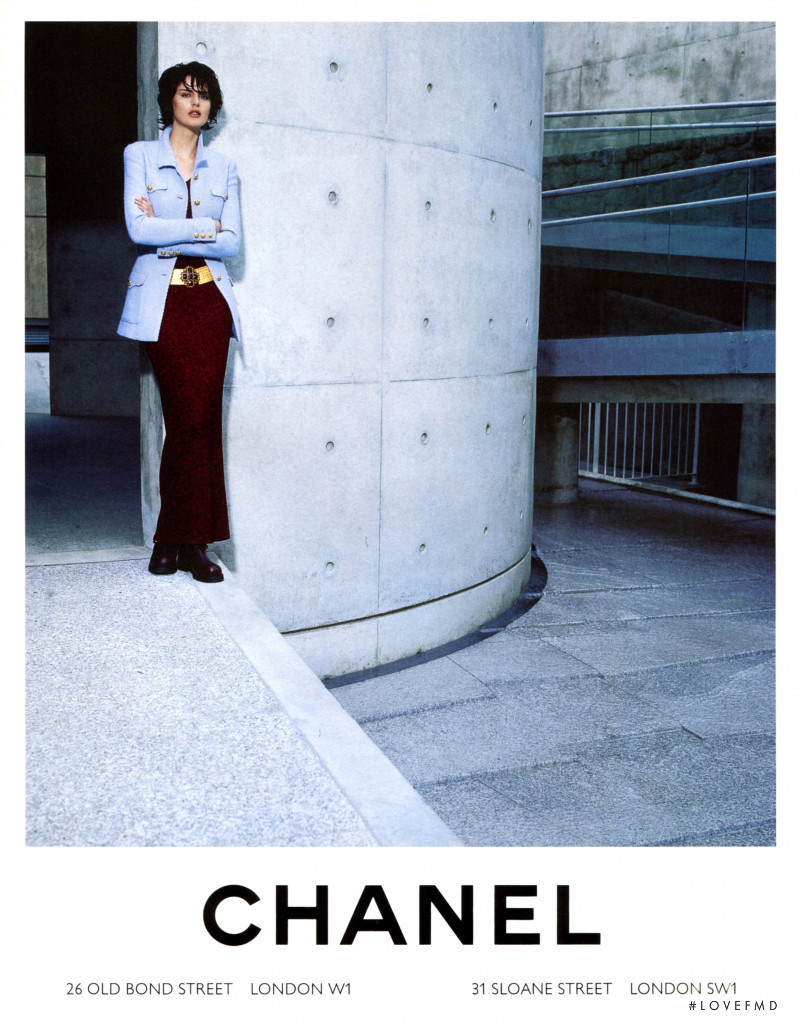 Stella Tennant featured in  the Chanel advertisement for Autumn/Winter 1997