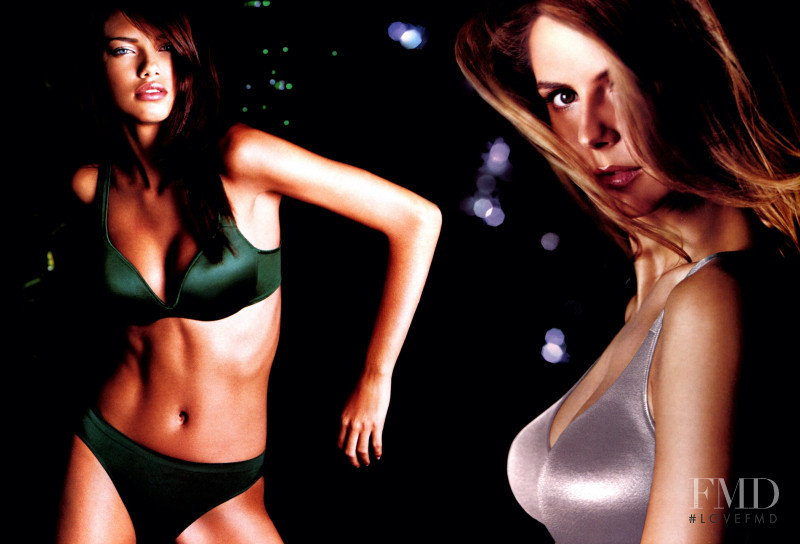 Adriana Lima featured in  the Victoria\'s Secret advertisement for Autumn/Winter 2000