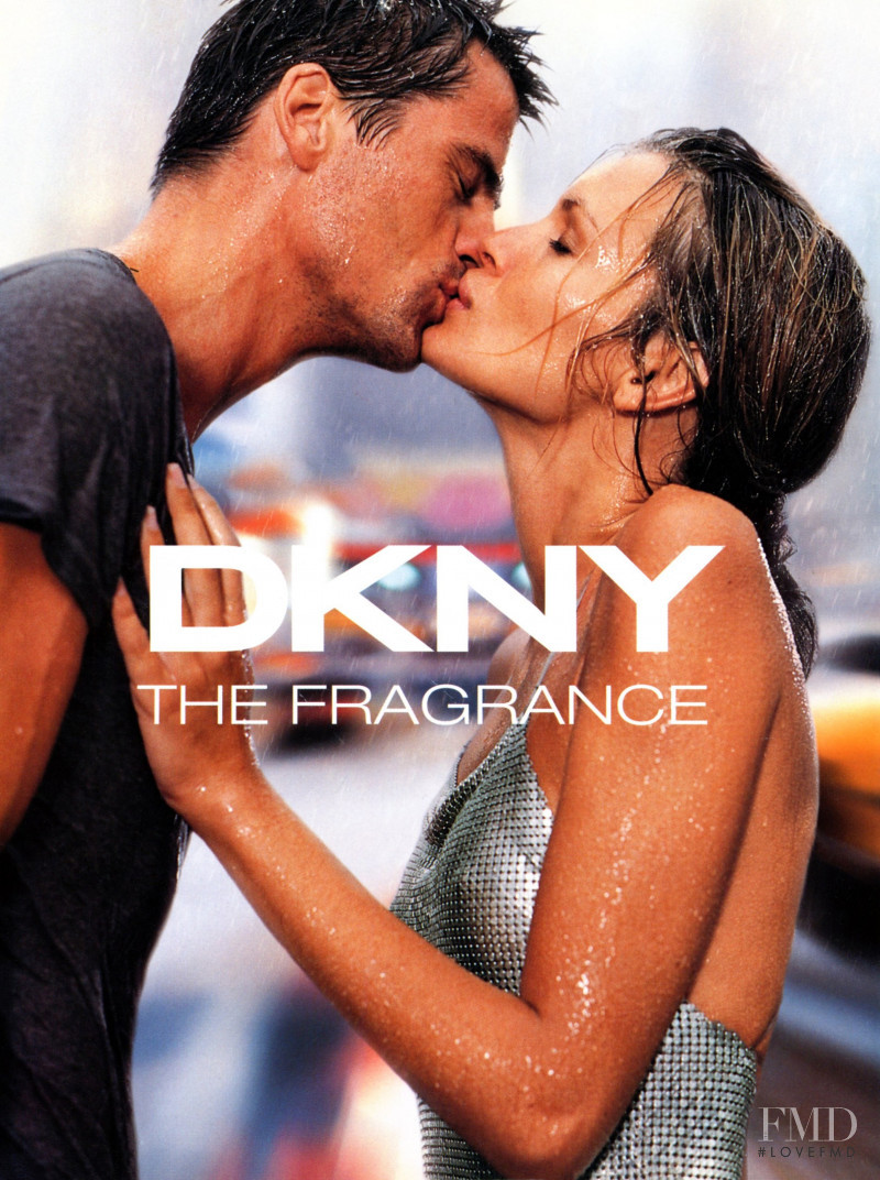 Esther Cañadas featured in  the DKNY Fragrance advertisement for Autumn/Winter 2000