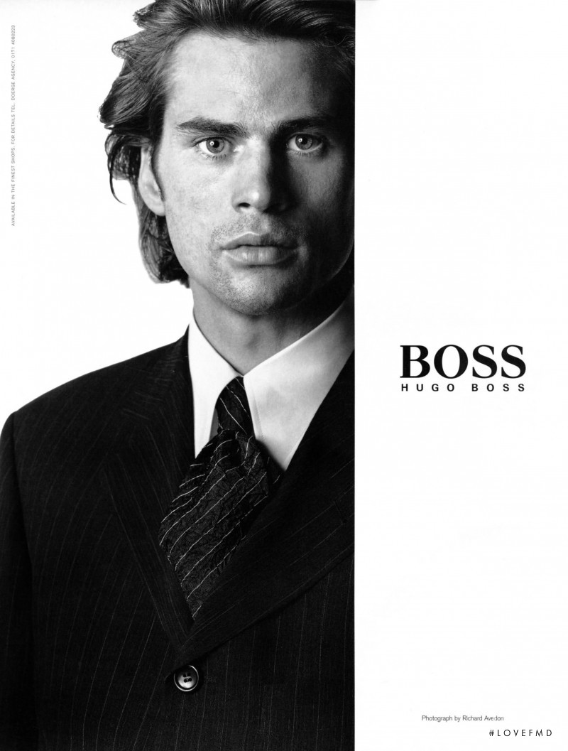 Mark Vanderloo featured in  the Boss by Hugo Boss advertisement for Spring/Summer 1996