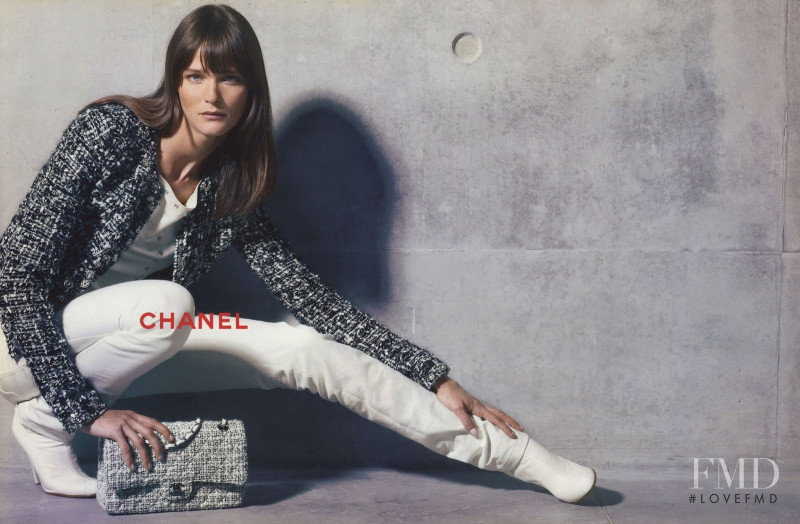 Carmen Kass featured in  the Chanel advertisement for Autumn/Winter 2003