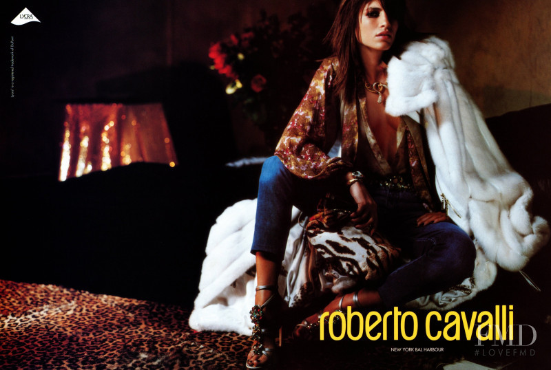 Daniela Urzi featured in  the Roberto Cavalli advertisement for Autumn/Winter 2002