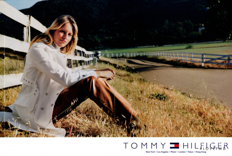 Karolina Kurkova featured in  the Tommy Hilfiger advertisement for Autumn/Winter 2002