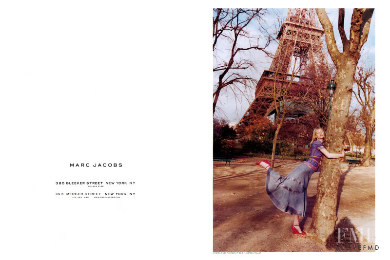 Kirsten Owen featured in  the Marc Jacobs advertisement for Spring/Summer 2002