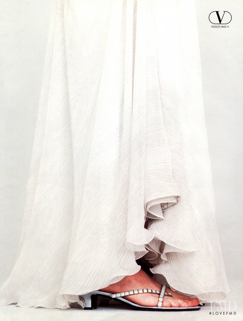Natalia Semanova featured in  the Valentino Couture Miss V advertisement for Spring/Summer 1999