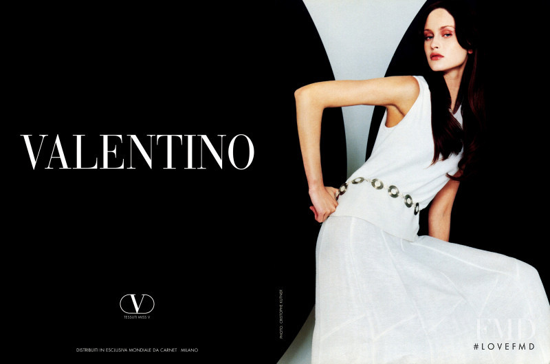 Natalia Semanova featured in  the Valentino Couture Miss V advertisement for Spring/Summer 1999