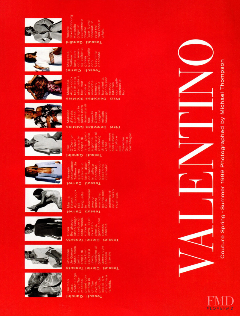 Valentino advertisement for Spring/Summer 1999