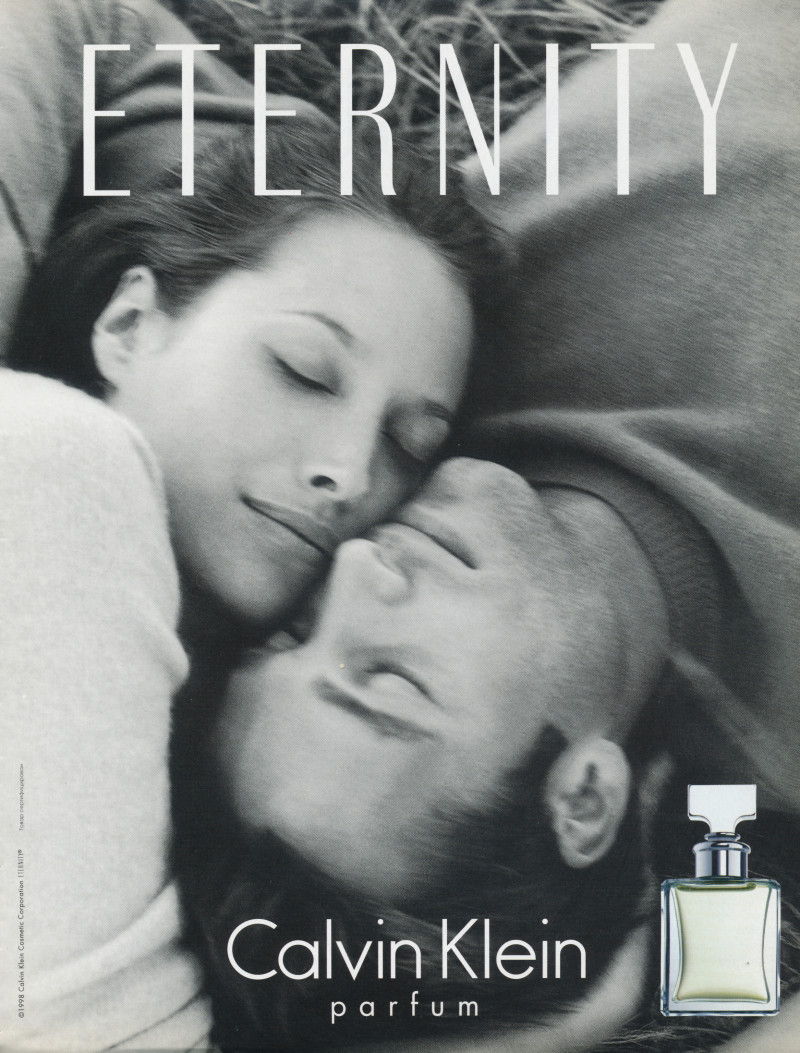 Christy Turlington featured in  the Calvin Klein Fragrance Eternity advertisement for Spring/Summer 1998