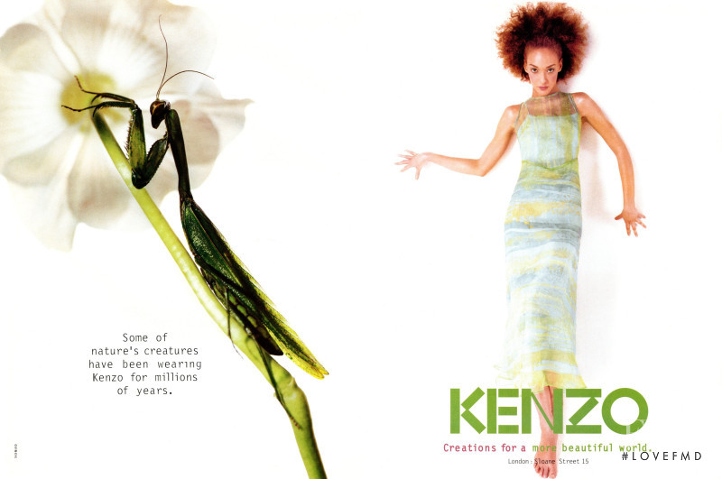 Chrystèle Saint Louis Augustin featured in  the Kenzo advertisement for Spring/Summer 1996