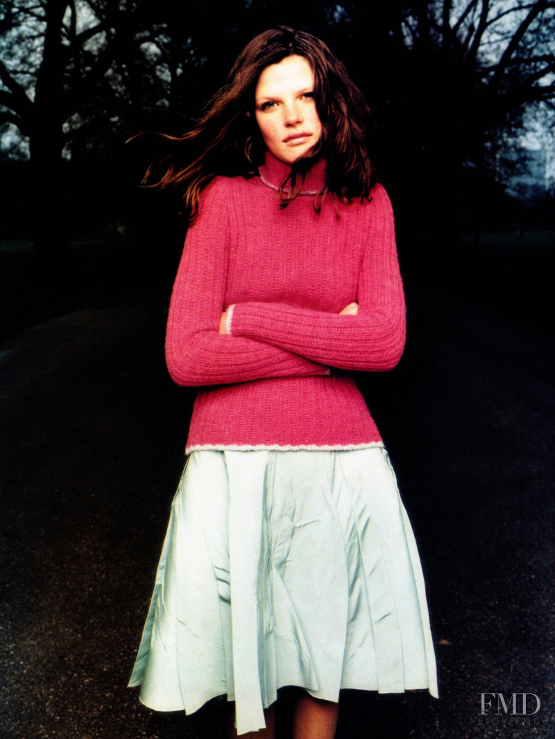 Bekah Jenkins featured in  the Anna Molinari advertisement for Autumn/Winter 1999