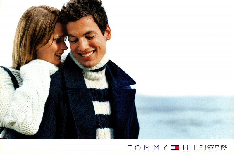 Carmen Kass featured in  the Tommy Hilfiger advertisement for Autumn/Winter 2001