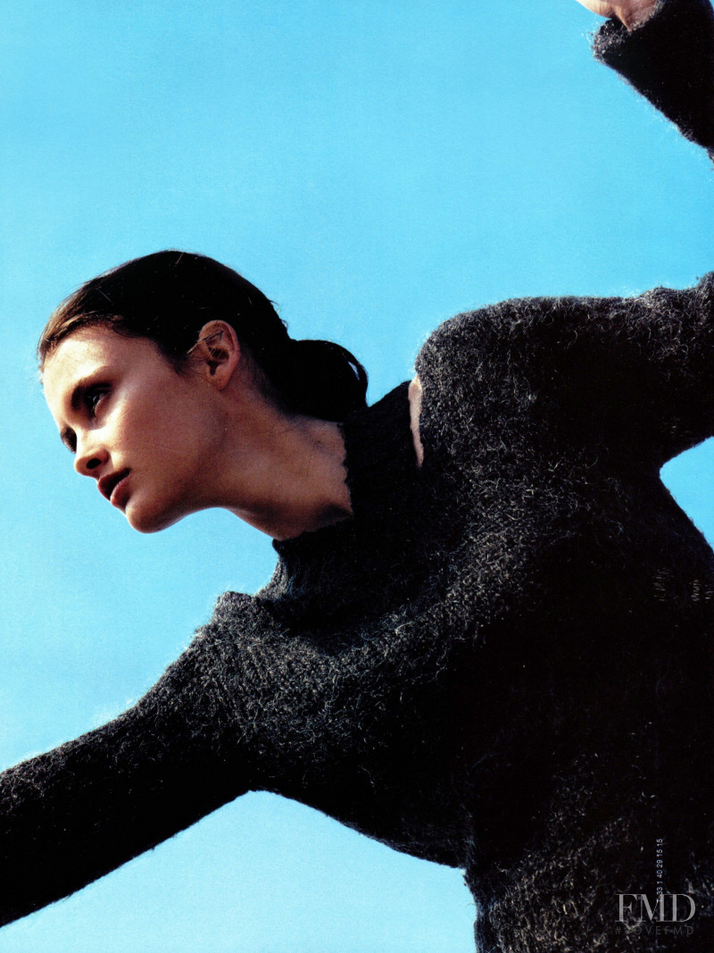 Trish Goff featured in  the Atsuro Tayama Indivi advertisement for Autumn/Winter 1999