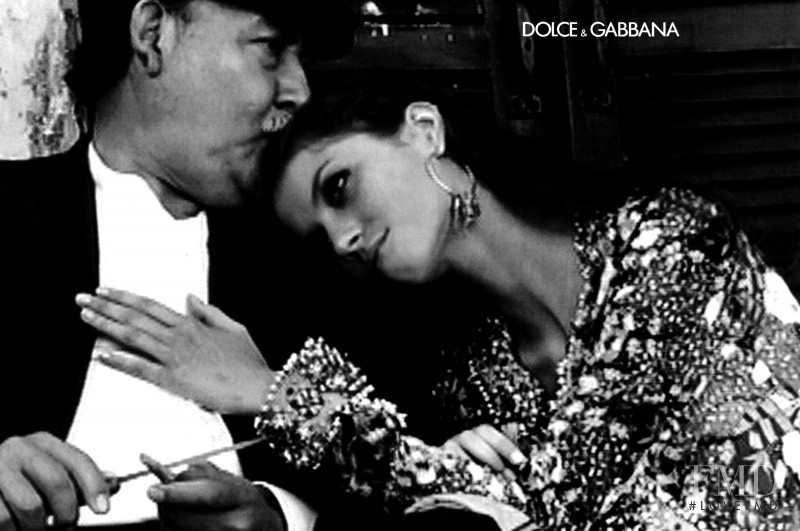 Gisele Bundchen featured in  the Dolce & Gabbana advertisement for Autumn/Winter 1999