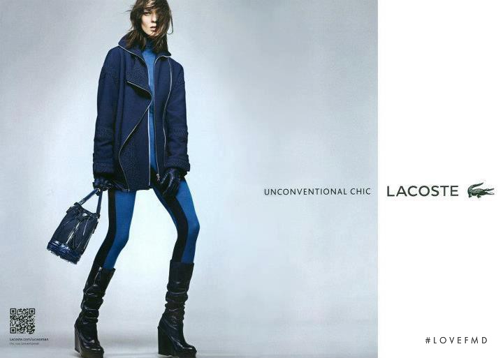 Kati Nescher featured in  the Lacoste advertisement for Autumn/Winter 2012