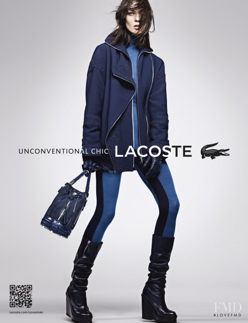 Kati Nescher featured in  the Lacoste advertisement for Autumn/Winter 2012