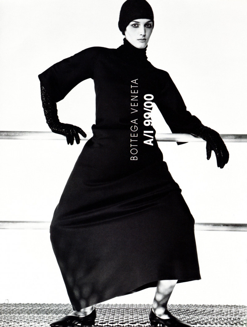 Vivien Solari featured in  the Bottega Veneta advertisement for Autumn/Winter 1999