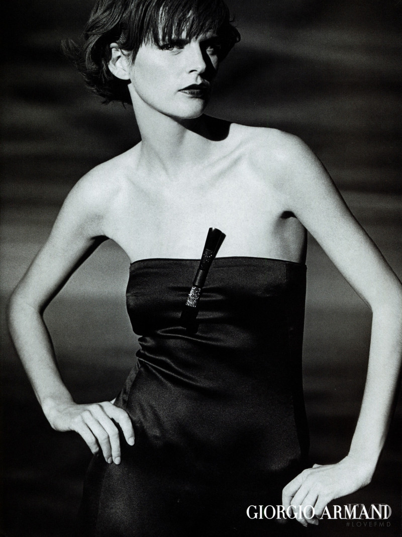 Stella Tennant featured in  the Giorgio Armani advertisement for Spring/Summer 2001
