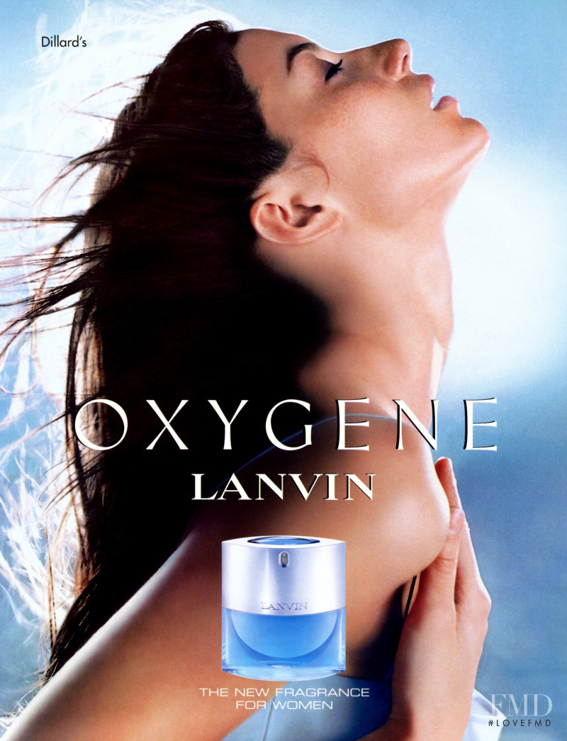 Gisele Bundchen featured in  the Lanvin Oxygene Fragrance advertisement for Spring/Summer 2001