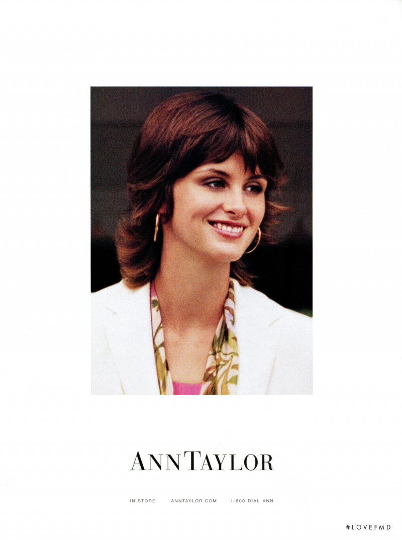 Trish Goff featured in  the Ann Taylor advertisement for Spring/Summer 2001