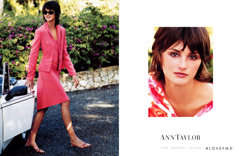 Trish Goff featured in  the Ann Taylor advertisement for Spring/Summer 2001