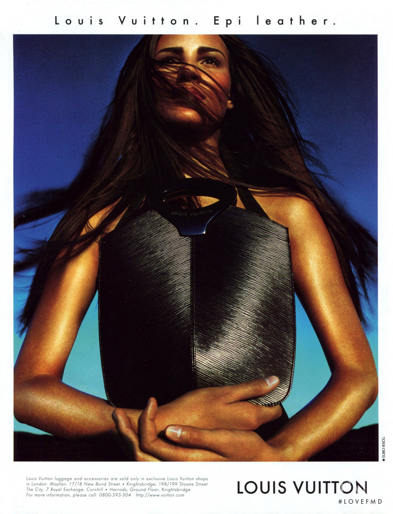 Fernanda Tavares featured in  the Louis Vuitton Handbag advertisement for Spring/Summer 1999