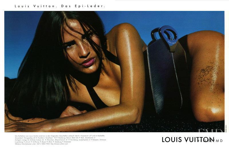 Fernanda Tavares featured in  the Louis Vuitton Handbag advertisement for Spring/Summer 1999