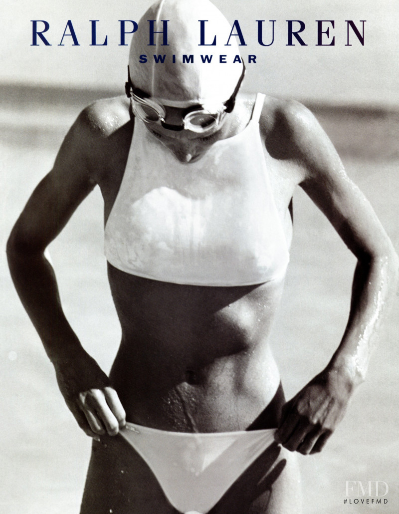 Yfke Sturm featured in  the Ralph Lauren Swimwear advertisement for Spring/Summer 1999